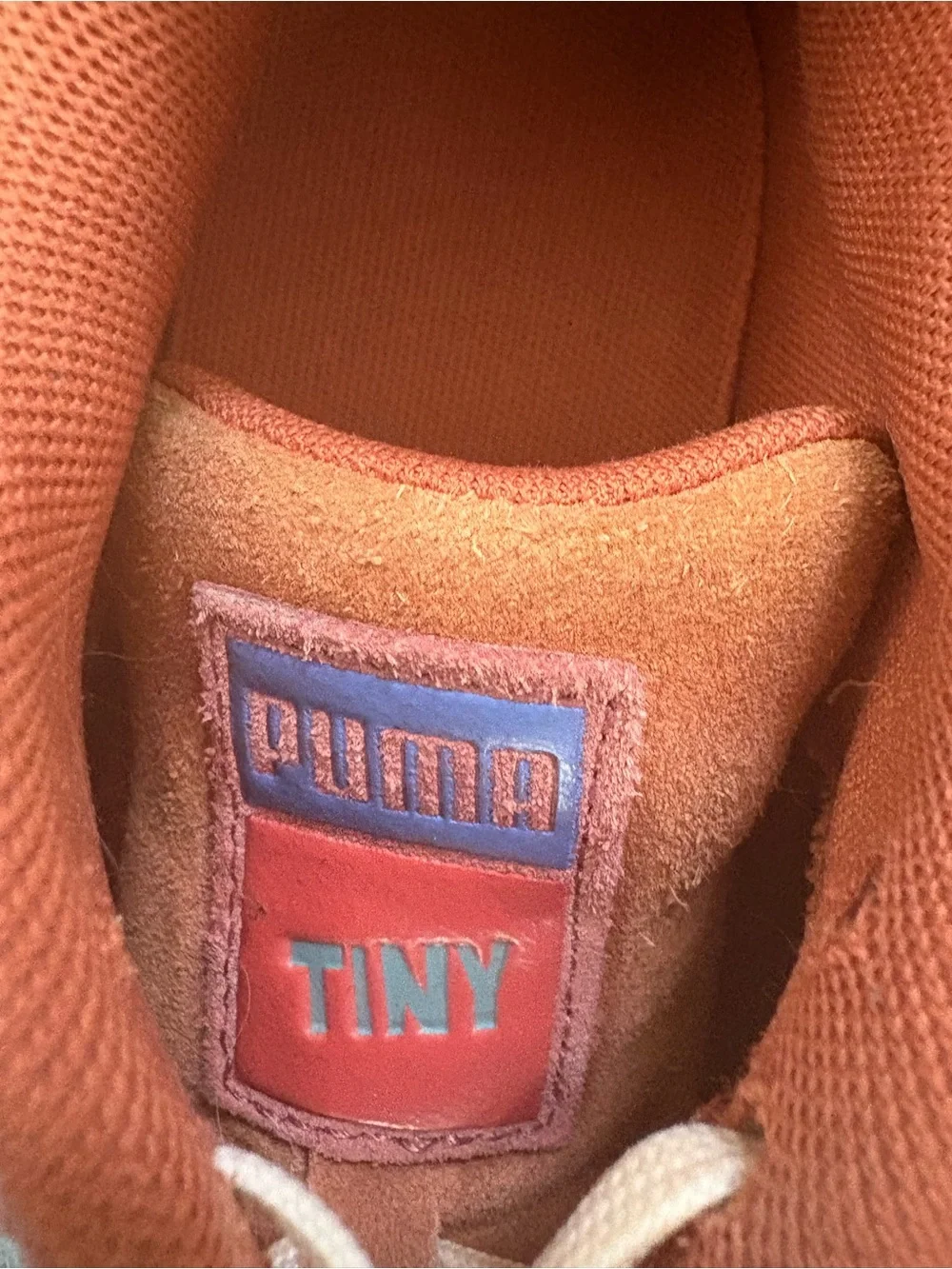Puma Peach, Teal & Rust Colorblock Sneakers Size 36 EUR - Used